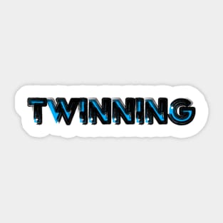 Twinning Light Blue Sticker